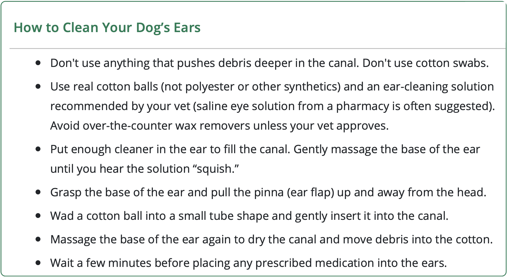 How to clean your dog's ears